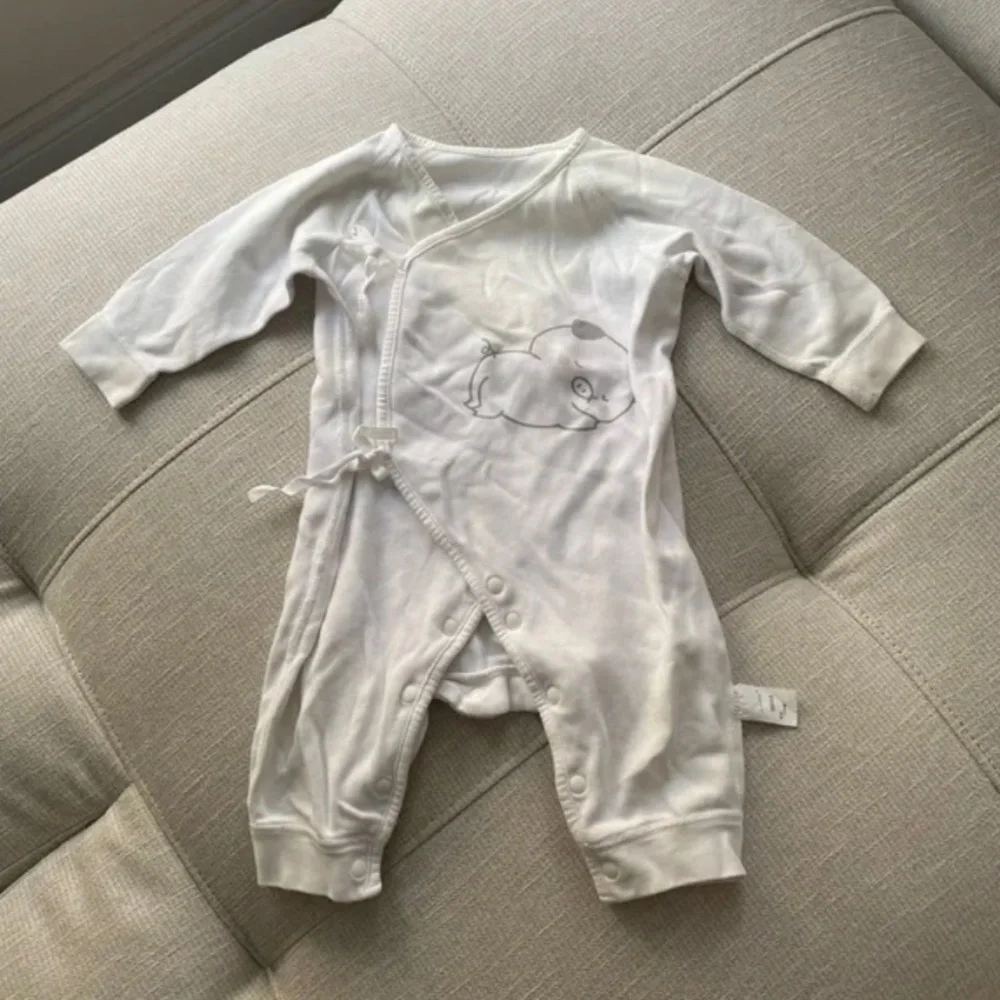 Baby White Cotton Onesie Bodysuit